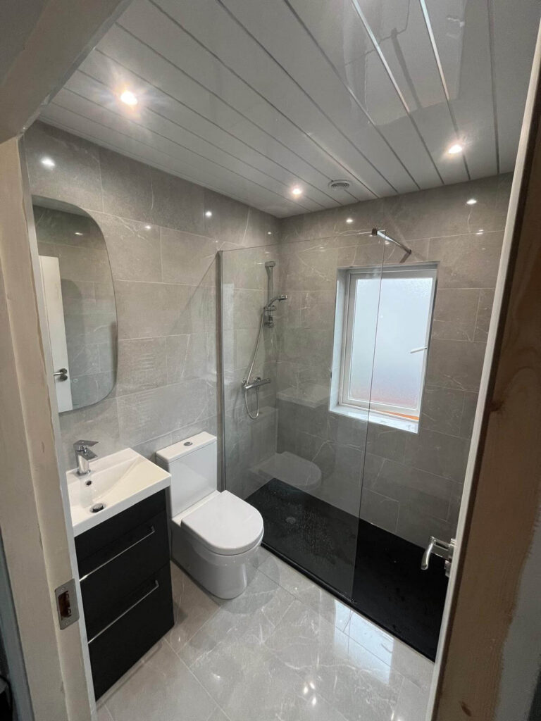 new bathroom ceiling