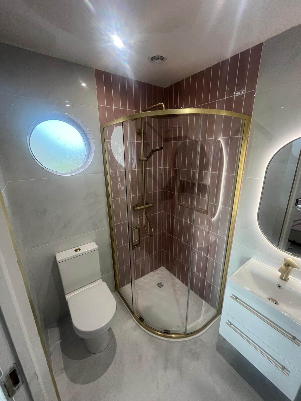 small bathroom renovation after